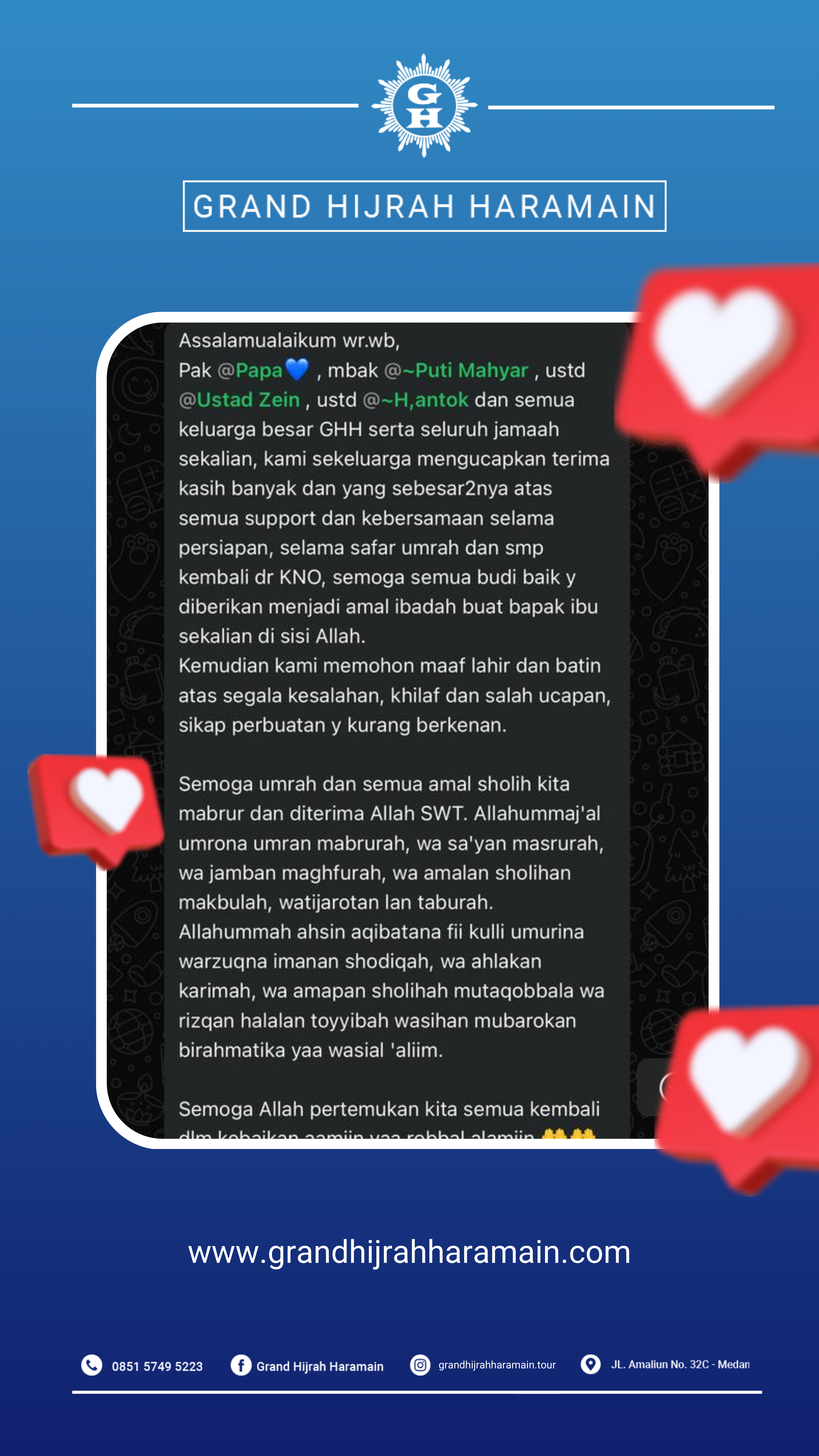 TESTIMONI KEBERANGKATAN