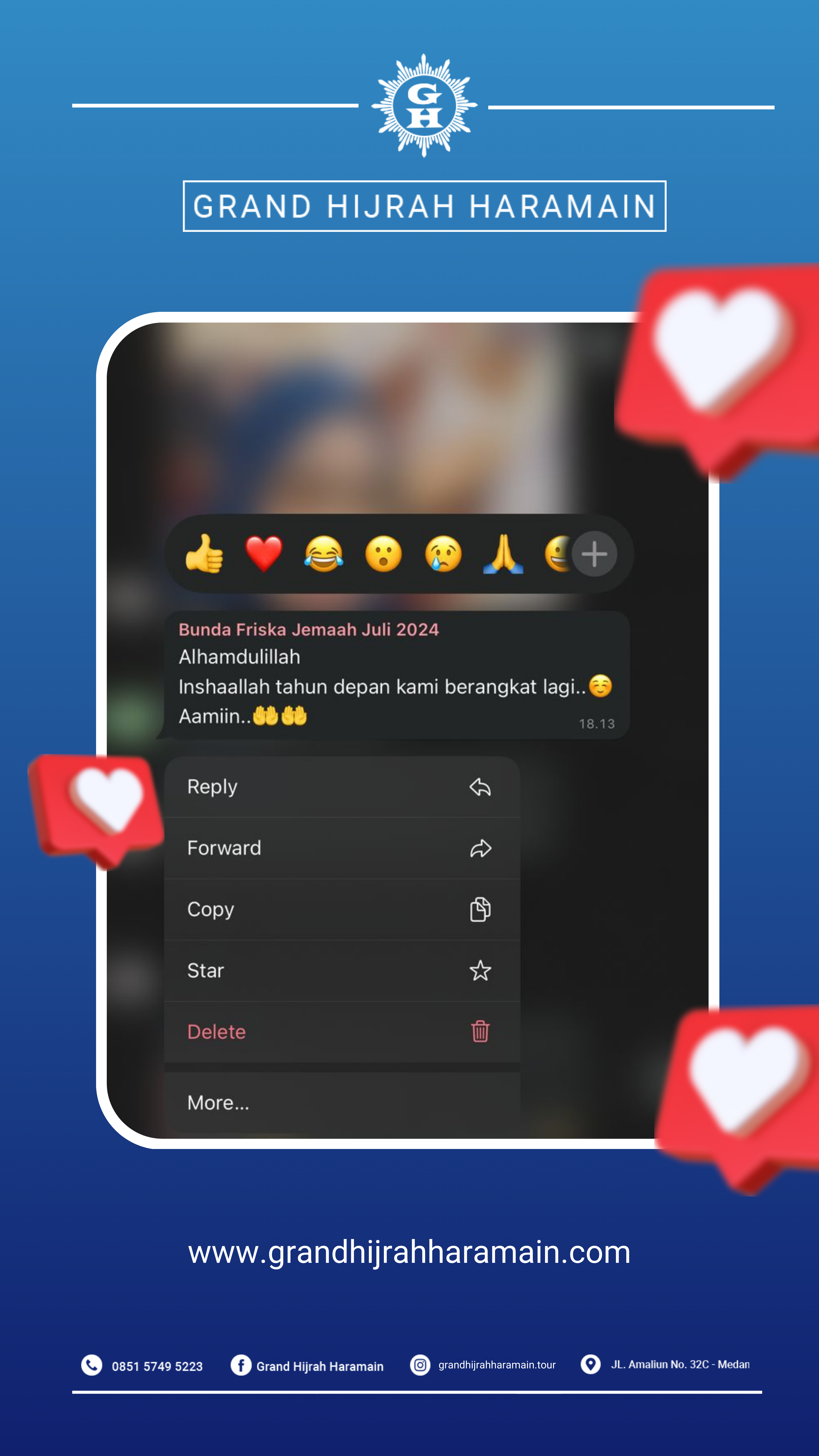 TESTIMONI KEBERANGKATAN