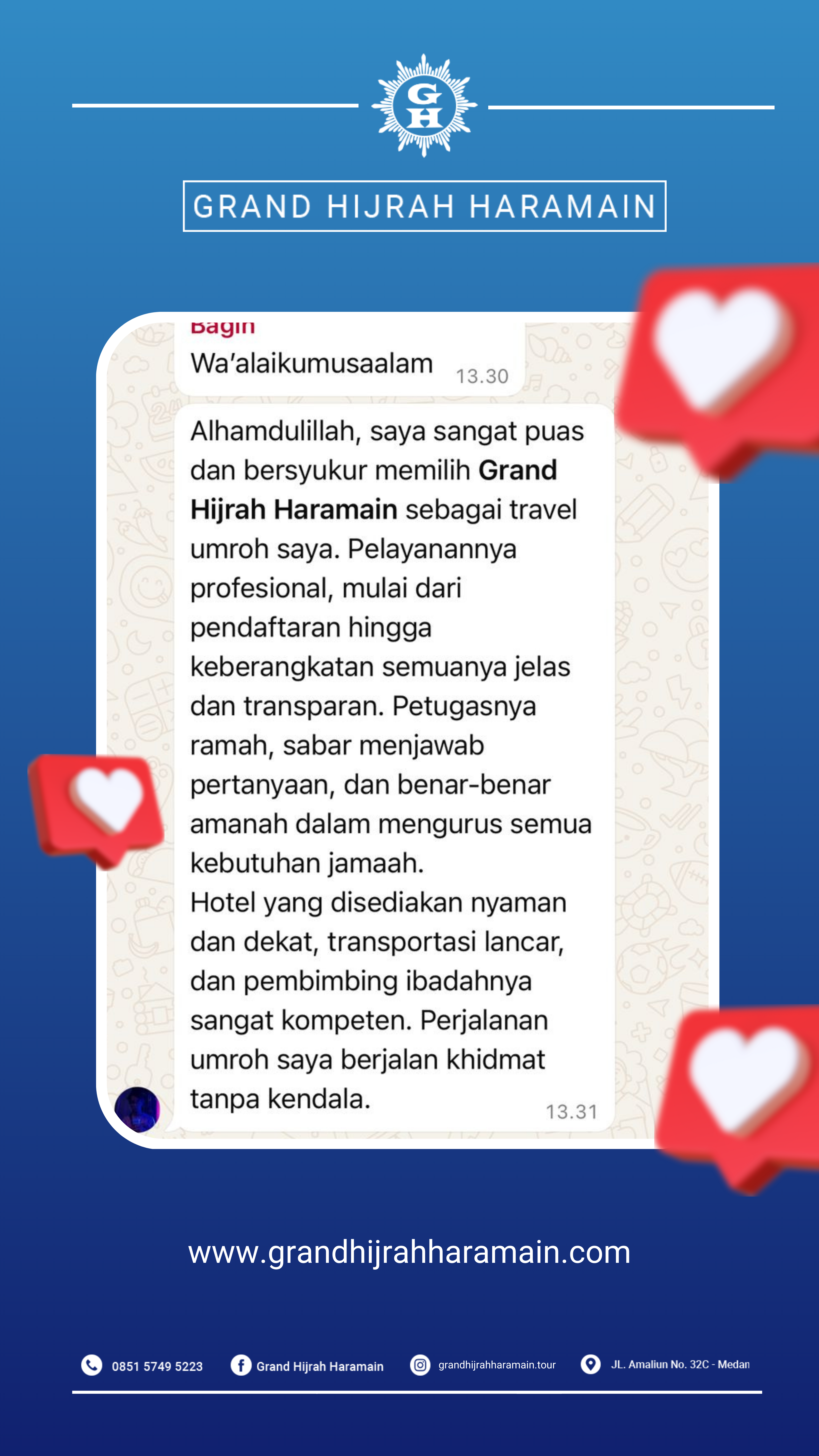 TESTIMONI KEBERANGKATAN
